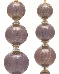 7 ways to identify authentic murano glass-purple avventuria lamps