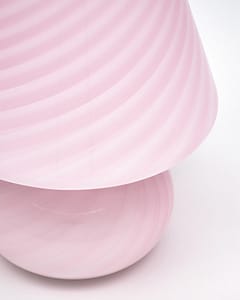 Authentic Pink Murano Glass Mushroom “Fungo” Lamp 