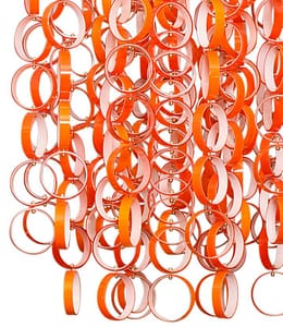7 ways to identify authentic murano glass -orange pink vistosi chandelier