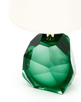 Murano glass green rock lamps signed by Alberto Dona. We love the modernity of the lamps, the abstract form, and the high decorative impact of this dynamic pair. They have been newly wired to fit US standards. Murano Glass collectors should know these facts to become a connoisseur. 