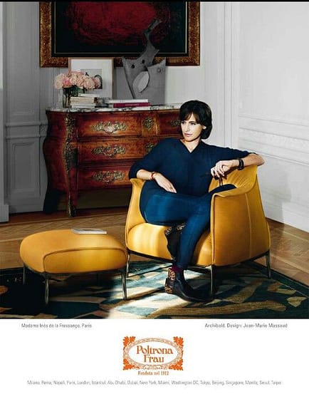 Poltrona Frau, Italian Furniture Designer, Vintage Ad. 