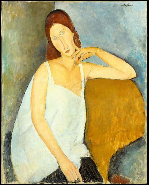 Modigliani's portrait of his wife and mother of his child. Visit Paris to see more of Modigliani's work 